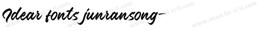 Idear fonts junransong字体转换